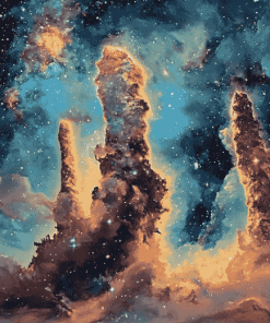 Pillars Of Creation Galaxy Diamond Painting