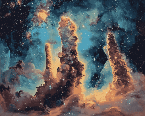 Pillars Of Creation Galaxy Diamond Painting