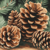 Pine Cone Tree Diamond Painting