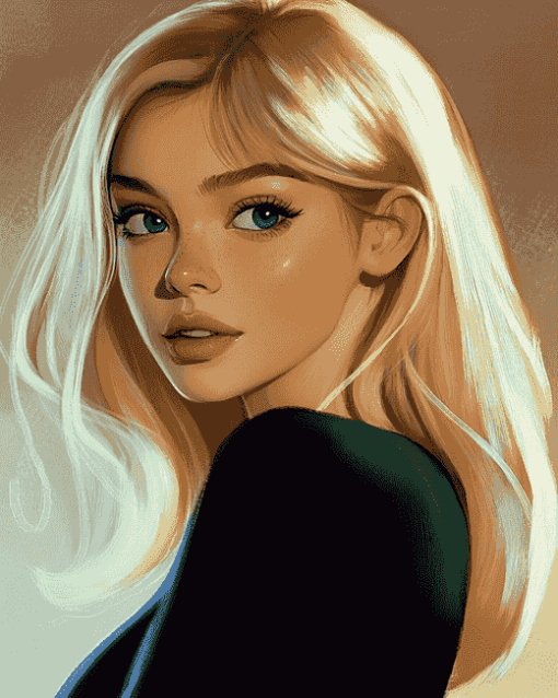 Pink Gwen Stacy Diamond Painting