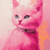 Pink Kitty Diamond Painting