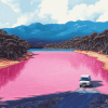 Pink Lakes of Australia Diamond Painting