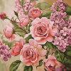 Pink Lilac Blooms Diamond Painting