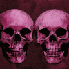 Pink Skeleton Skulls Diamond Painting