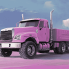 Pink Truck Engines Diamond Painting