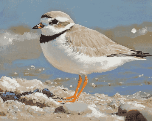 Piping Plover Birds Diamond Painting