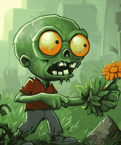 Plants Vs Zombies Fantasy Diamond Painting