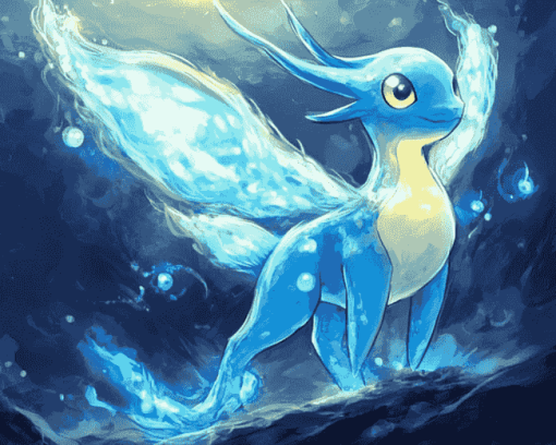 Pokemon Lanturn Art Diamond Painting