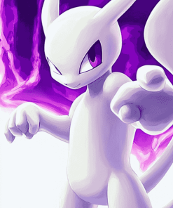 Pokemon Mewtwo Art Diamond Painting