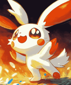 Pokemon Scorbunny Diamond Painting