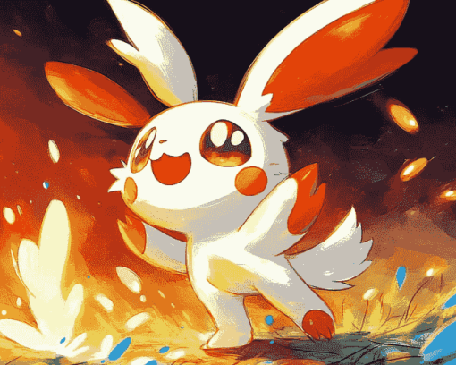 Pokemon Scorbunny Diamond Painting