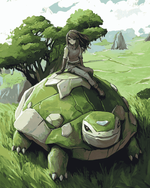 Pokemon Torterra Anime Diamond Painting