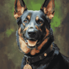 Police Dog Hound Diamond Painting