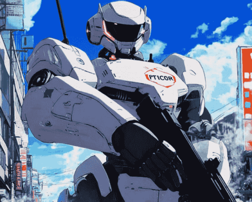 Police Patlabor Robot Anime Diamond Painting