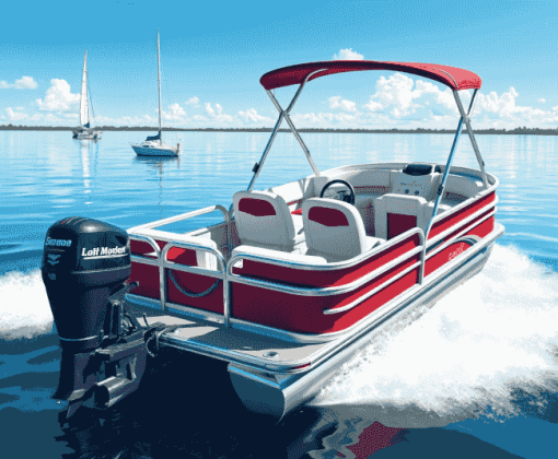 Pontoon Boats Diamond Painting