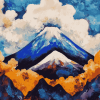 Popocatepetl Volcano Landscape Diamond Painting