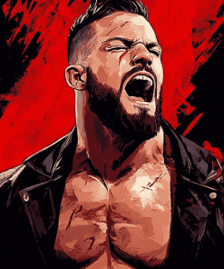 Popular Finn Balor Wrestler Diamond Painting