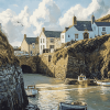 Port Isaac Coastal Scenery Diamond Painting