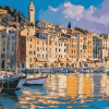 Porto Venere Cityscape Italy Diamond Painting