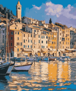 Porto Venere Cityscape Italy Diamond Painting