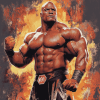 Powerful Bobby Lashley WWE Diamond Painting