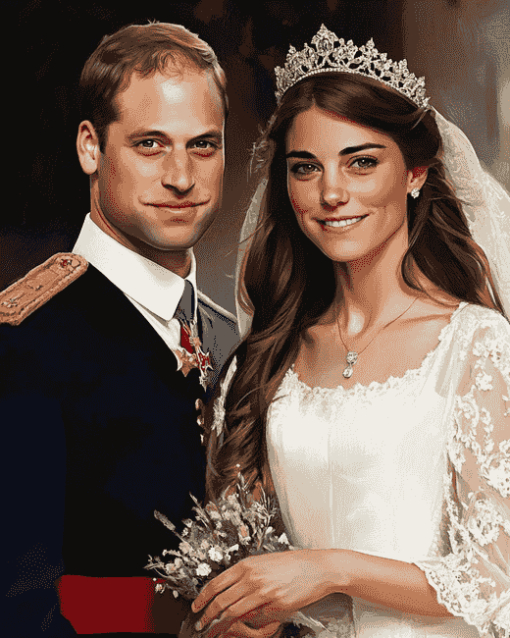 Prince William and Kate Diamond Painting