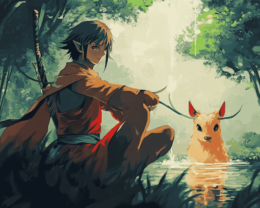 Princess Mononoke Ashitaka Diamond Painting