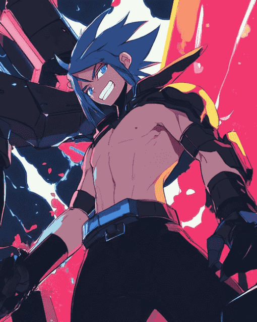 Promare Anime Galo Thymos Diamond Painting