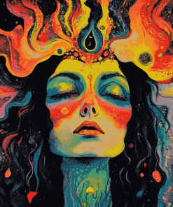 Psychedelic Witch Art Diamond Painting