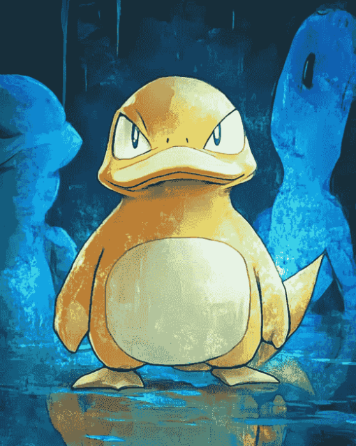 Psyduck and Golduck Pokemon Diamond Painting