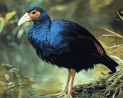 Pukeko Bird Artistry Diamond Painting