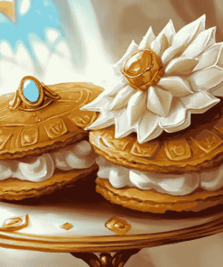 Pure Vanilla Cookie Animation Diamond Painting