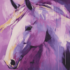 Purple Abstract Horse Diamond Painting