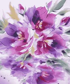 Purple Blossoms Diamond Painting