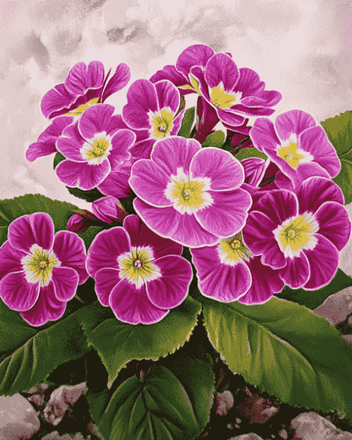 Purple Blossoms Diamond Painting