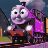 Purple Thomas and Friends Diamond Painting