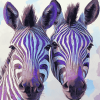 Purple Zebra Diamond Painting