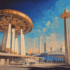 Queens Worlds Fair Monuments Diamond Painting