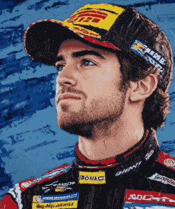 Racing Star Ryan Blaney Diamond Painting