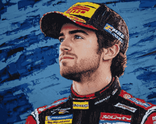 Racing Star Ryan Blaney Diamond Painting