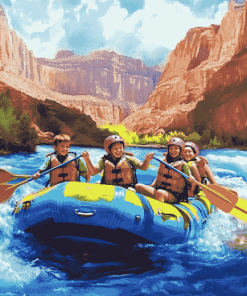 Rafting Adventure for Kids Diamond Painting