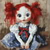 Raggedy Doll Animation Diamond Painting