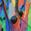 Rainbow Eucalyptus Colorful Trees Diamond Painting