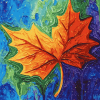 Rainy Maple Heart Diamond Painting