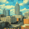 Raleigh Cityscape Diamond Painting