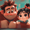 Ralph and Vanellope Animation Diamond Painting