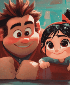 Ralph and Vanellope Animation Diamond Painting