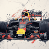 Red Bull F1 Race Car Diamond Painting