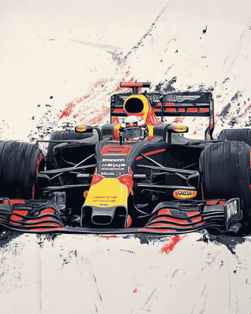 Red Bull F1 Race Car Diamond Painting