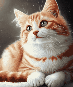 Red Cat Diamond Painting